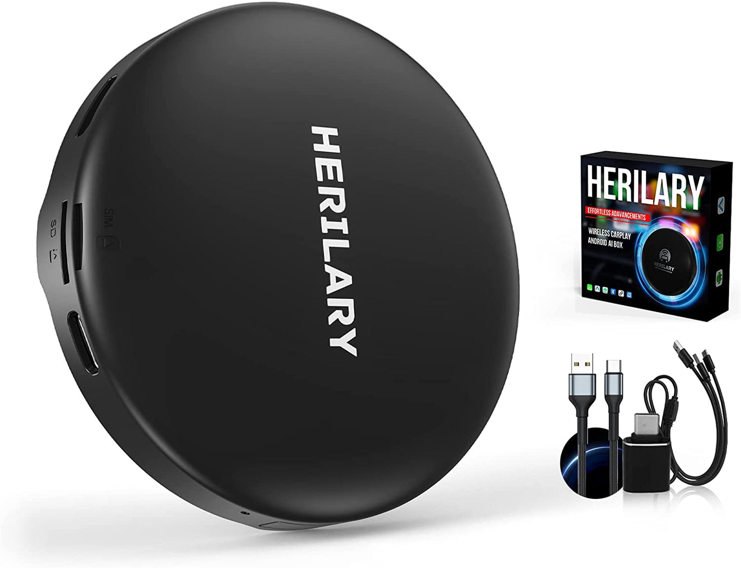 HERILARY C8 Wireless CarPlay 3 in 1 Ai Box
