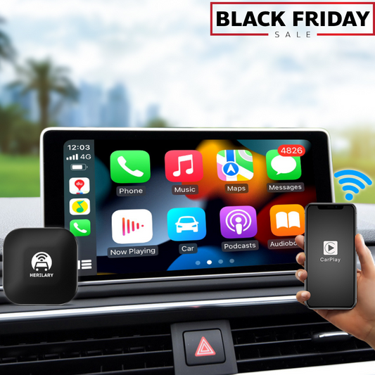 Black Friday Sale! HERILARY C1 Wireless Android Auto & Apple CarPlay 2 in 1 Adapter